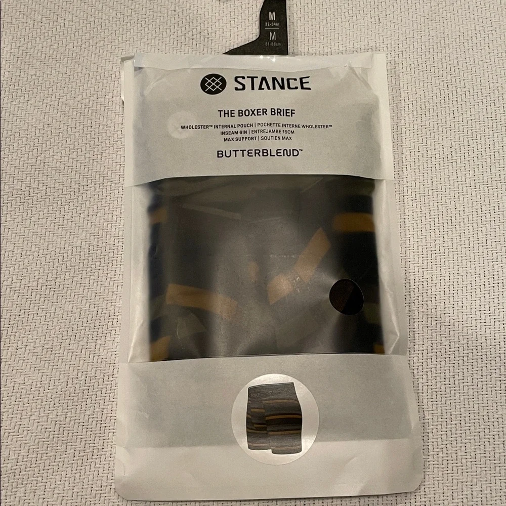 NWT Stance Mens Butterblend Wholester Pouch Black Boxer Briefs, Size Medium - Picture 2 of 6